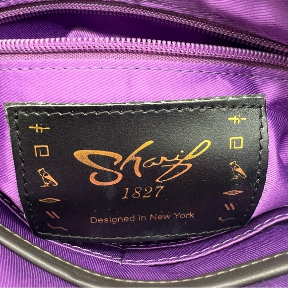 Sharif 1827 Zodiac Art Crossbody Bag – Genuine Leather – Boho Style – Read - Picture 5 of 12